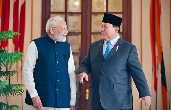 Foto Perdana Menteri (PM) India Narendra Modi (kiri) dan Presiden RI Prabowo Subianto (kanan) (dok Laily Rachev - Biro Pers Serpres) /sumber detiknews.com